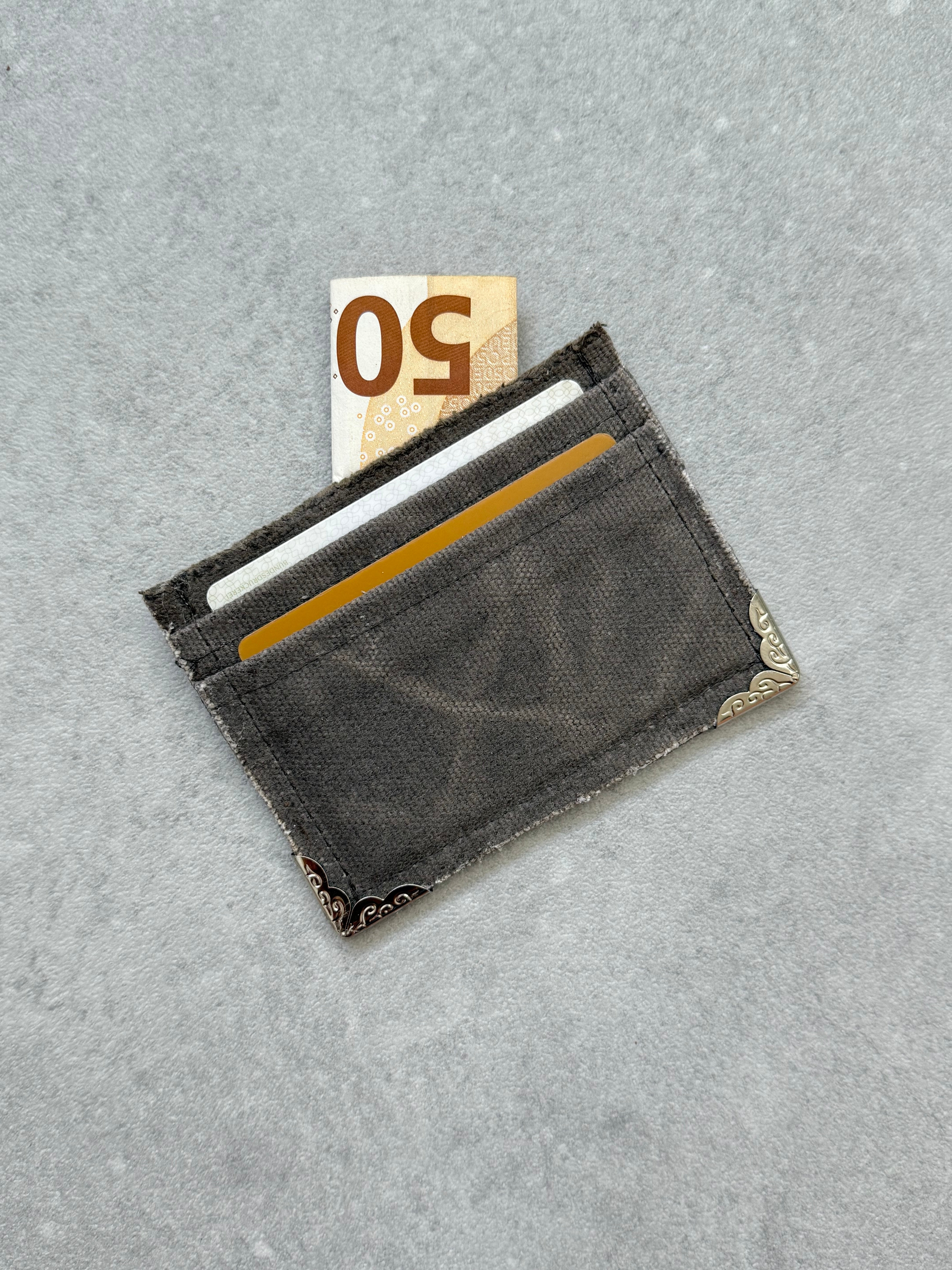 Waxed Canvas Cardholder